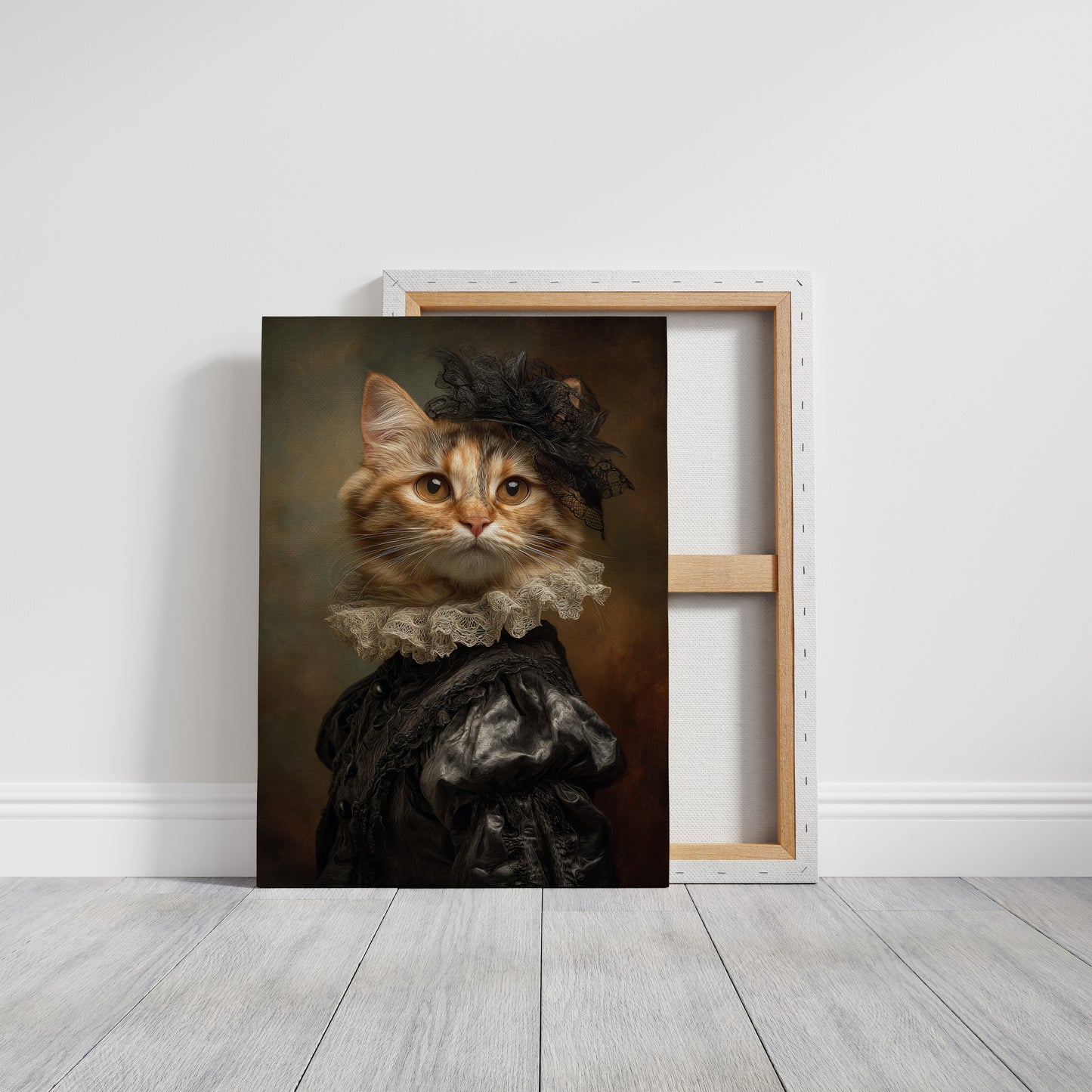 Regal Feline in Victorian Attire