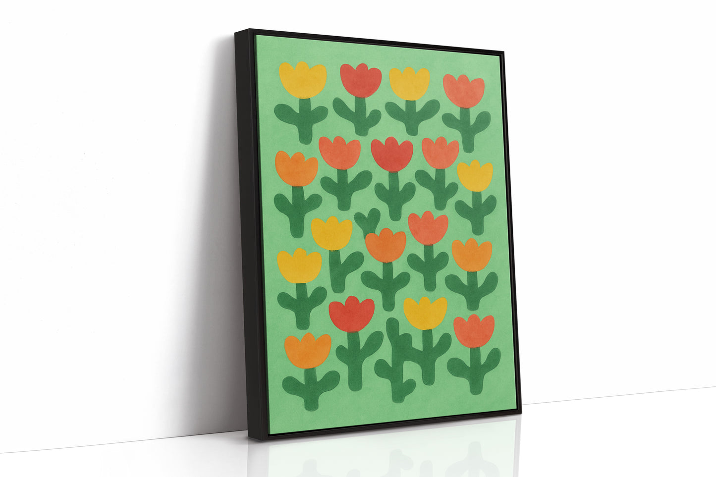 Tulip Parade on Spring Green
