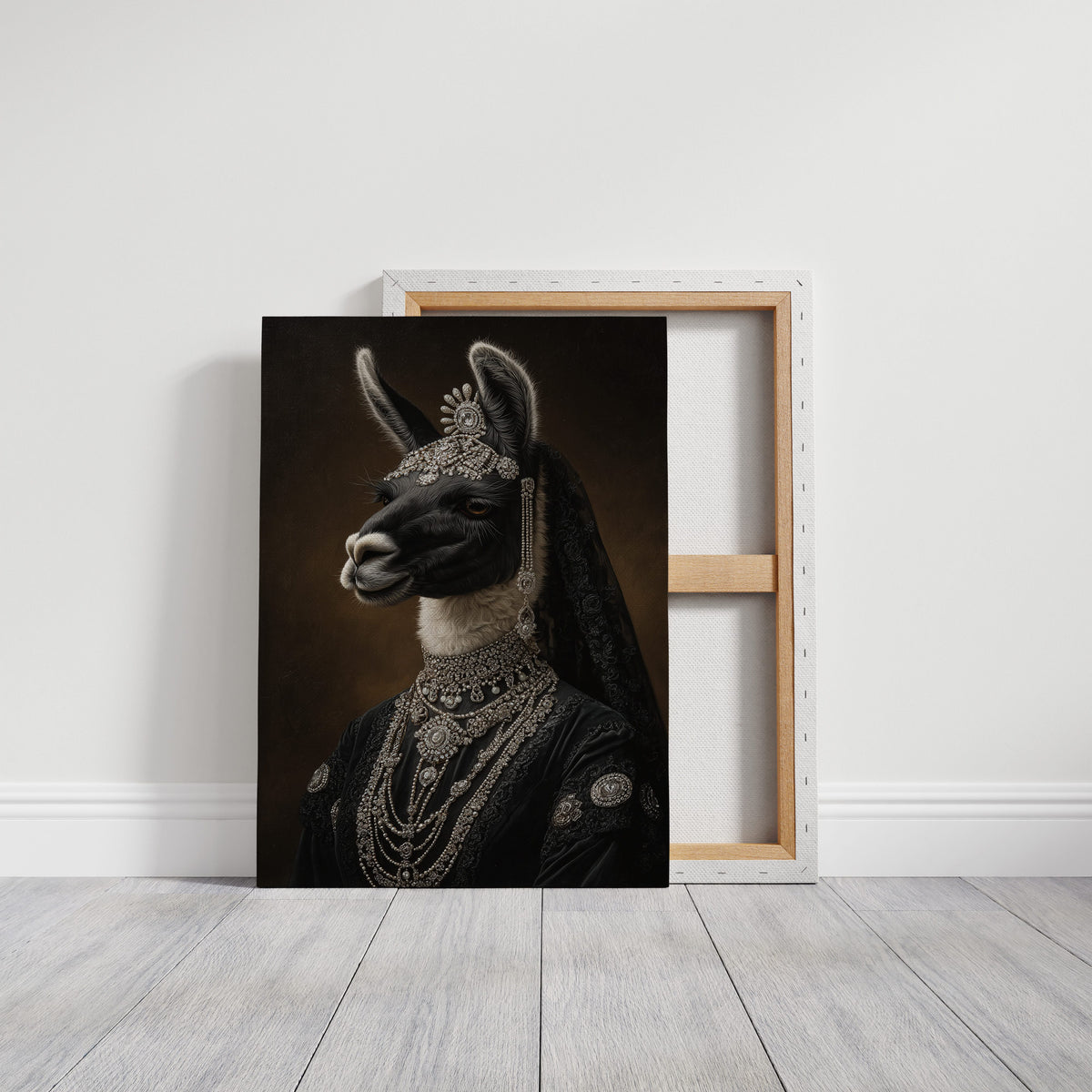 Regal Llama in Opulent Attire