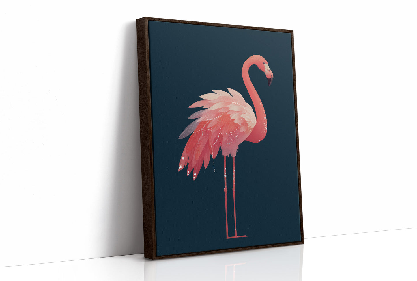 Flamingo Draped in Starlight