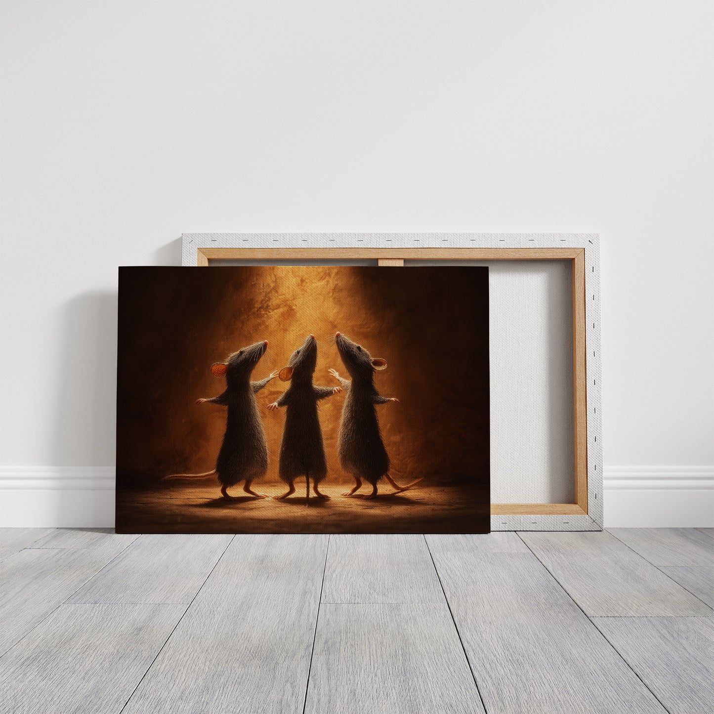 Three Mice Circle Amber Light