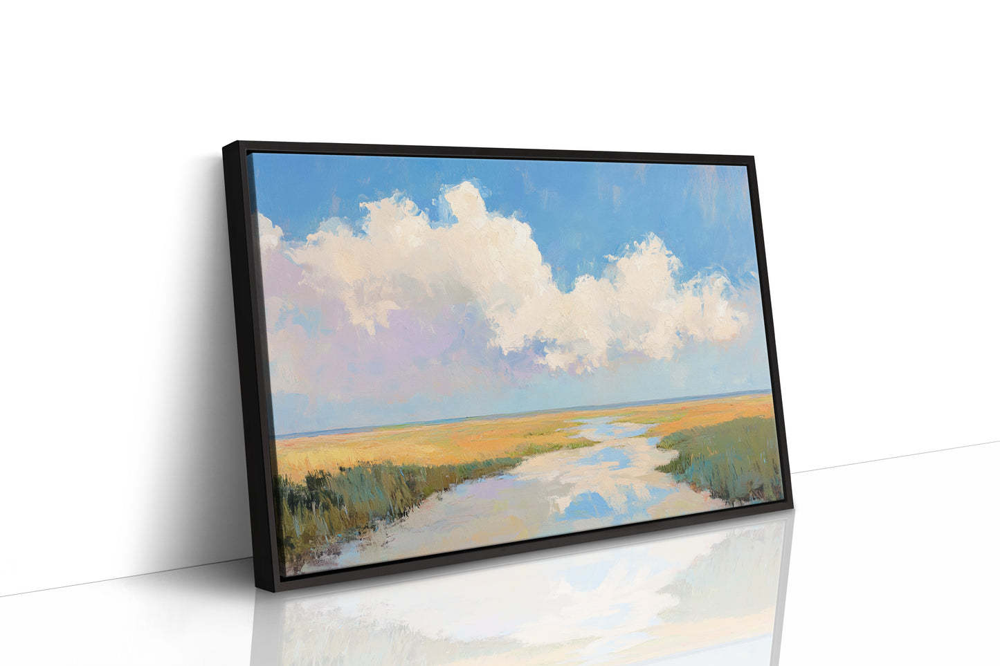 Summer Clouds Crown The Marsh