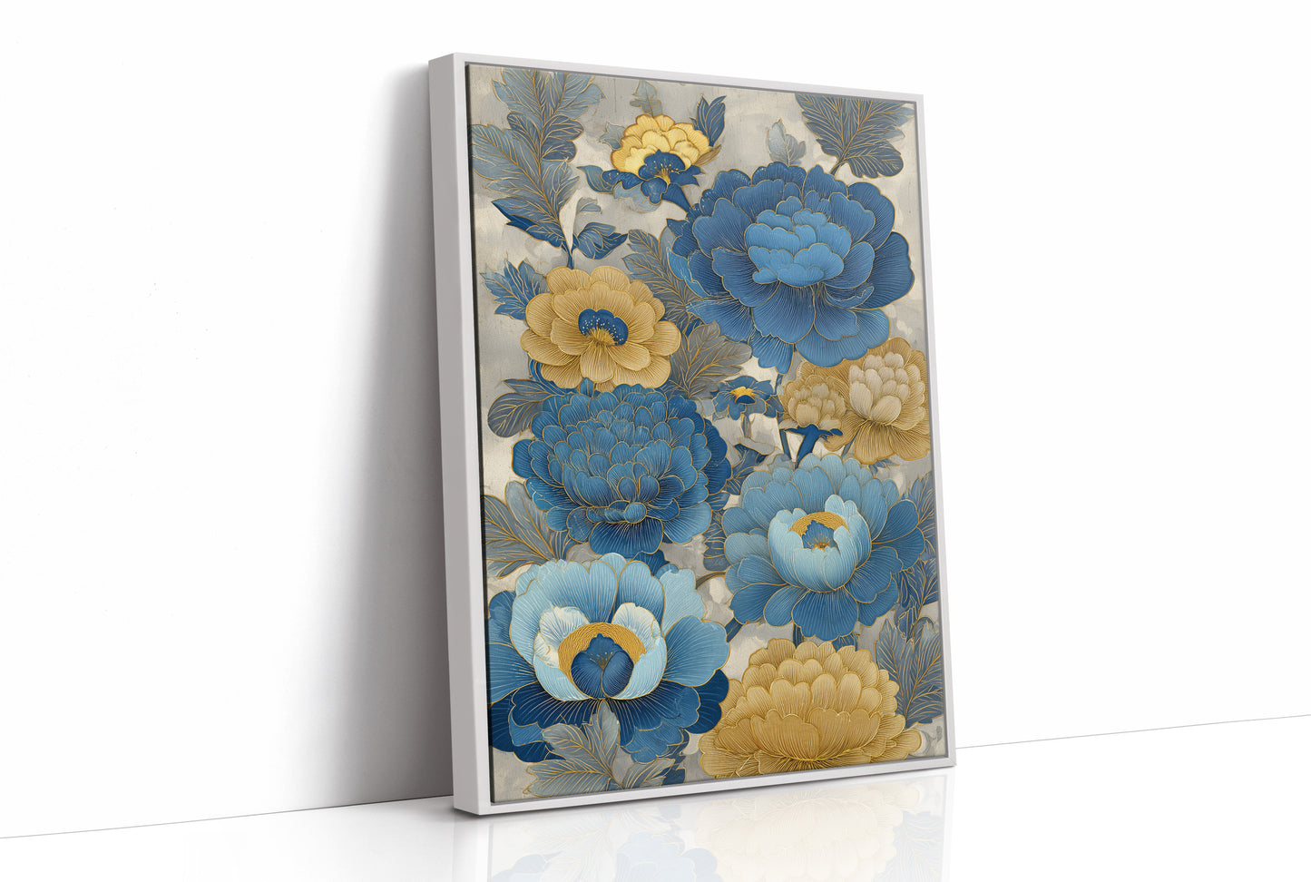 Blue Peonies Paint Golden Afternoons