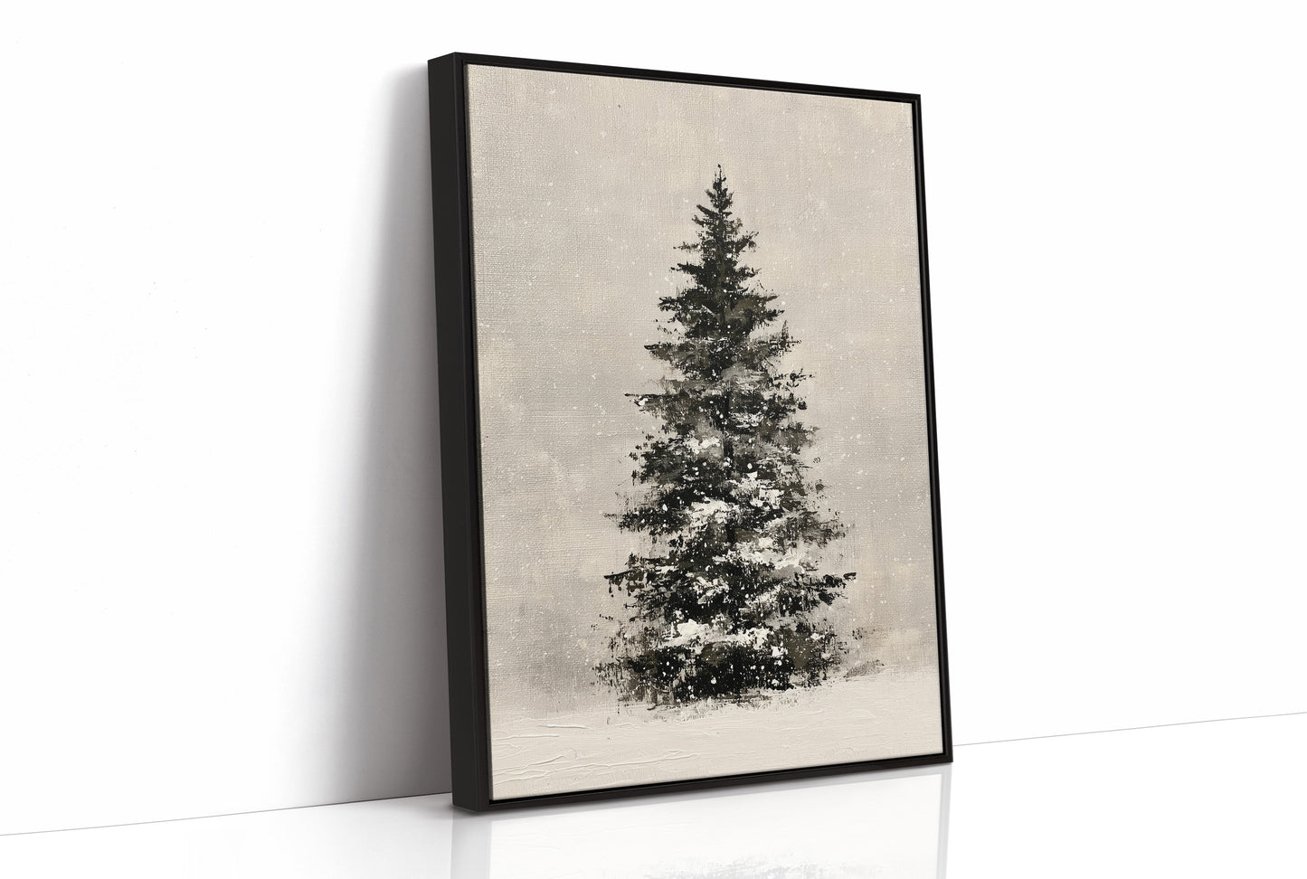 Snow-Laden Fir, Oil Study