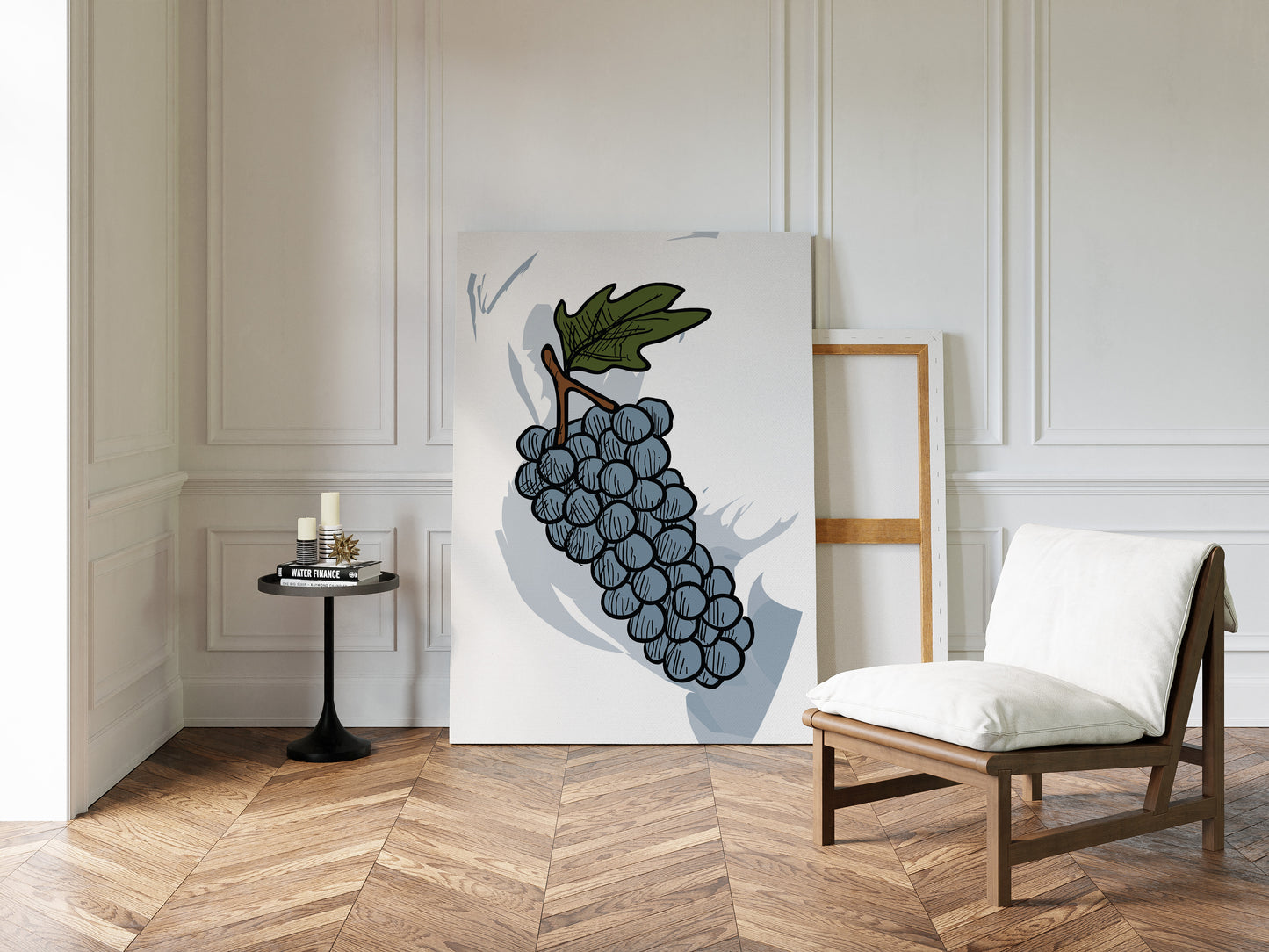 Vineyard Sketches In Steel Blue