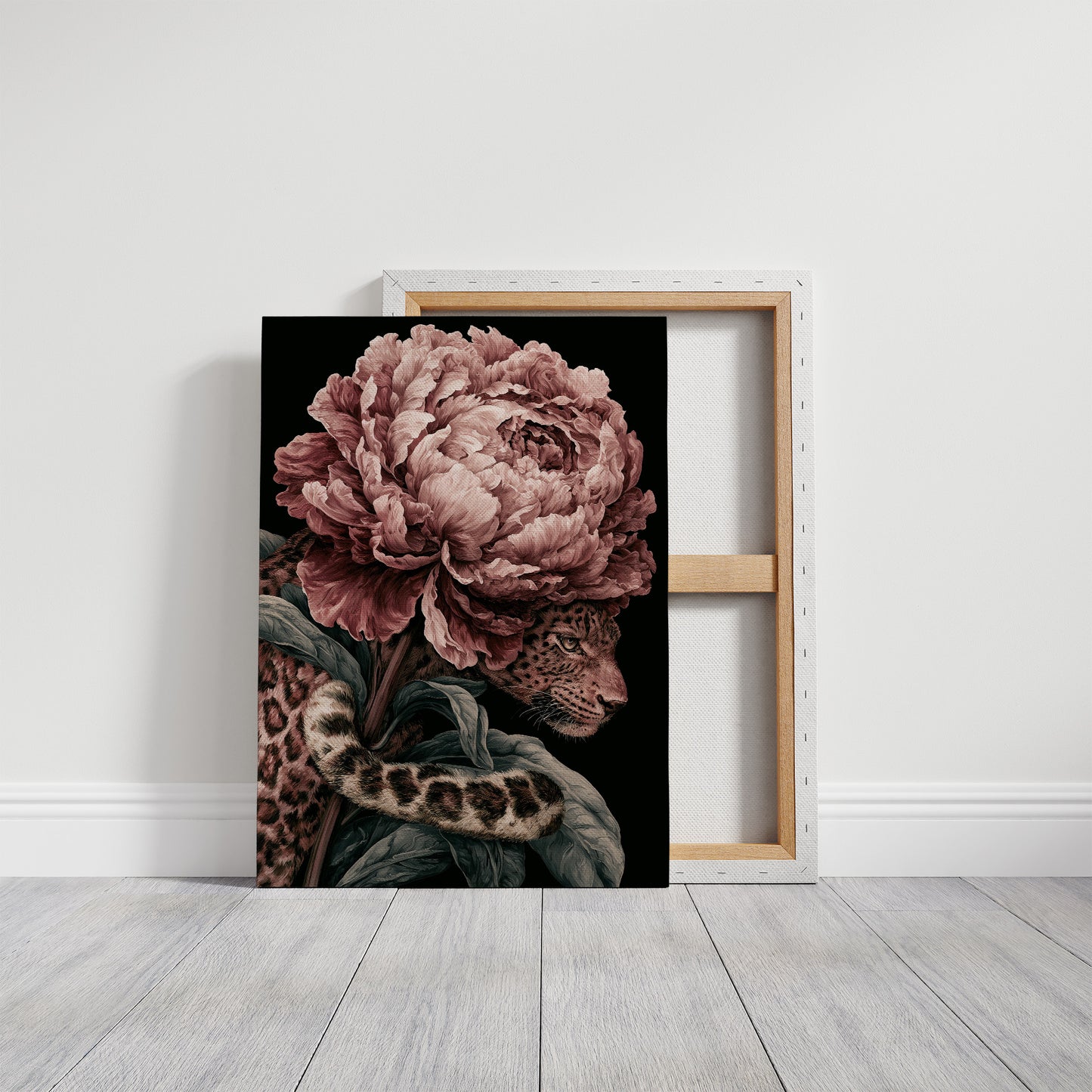 Leopard Beneath the Peony