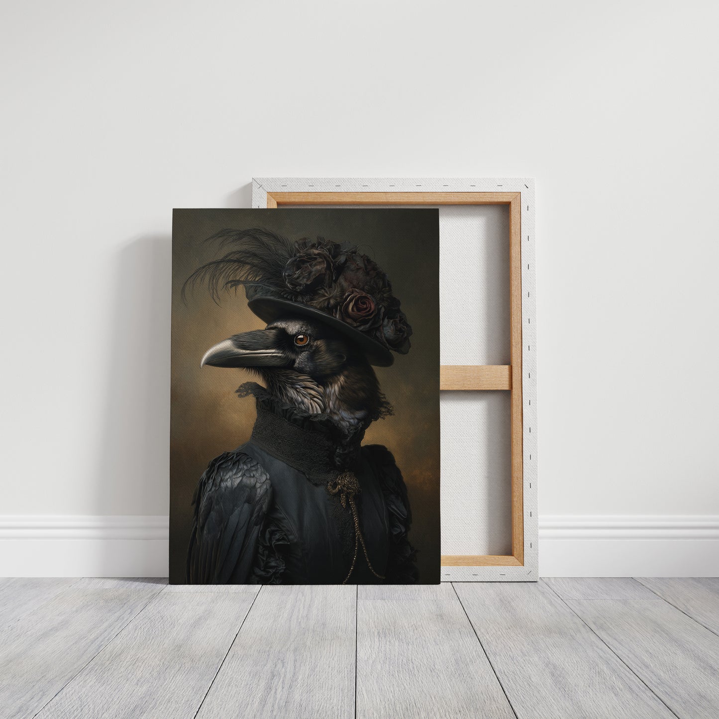 Elegantly Dressed Regal Raven