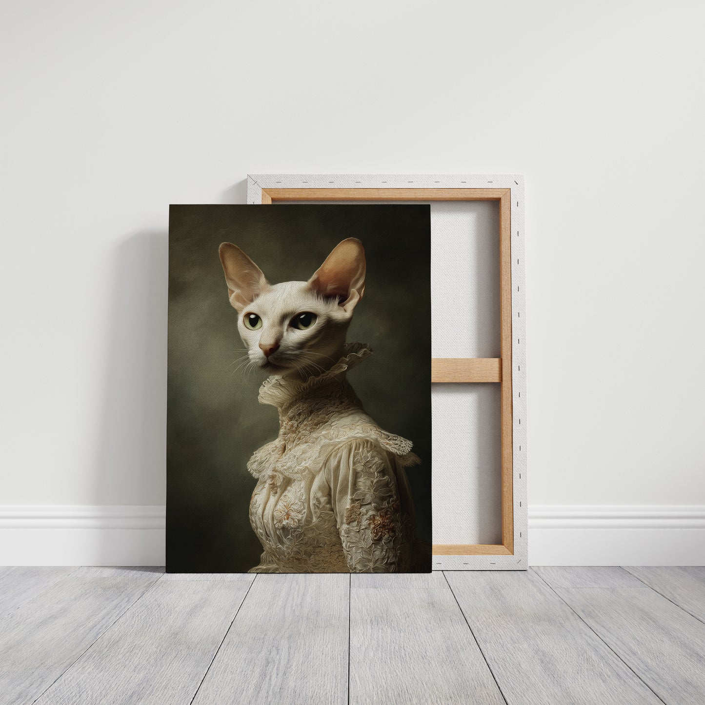 Regal Feline in Vintage Attire