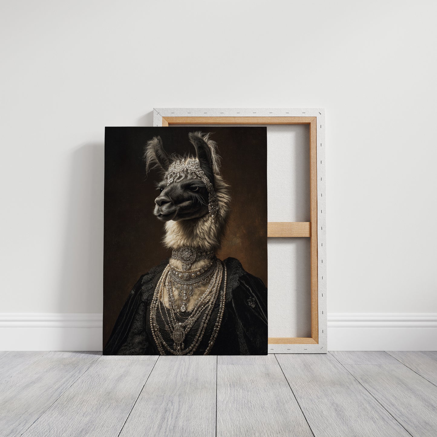 Regal Llama Adorned in Jewels