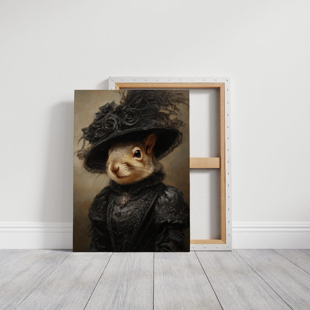 Regal Squirrel in Victorian Attire