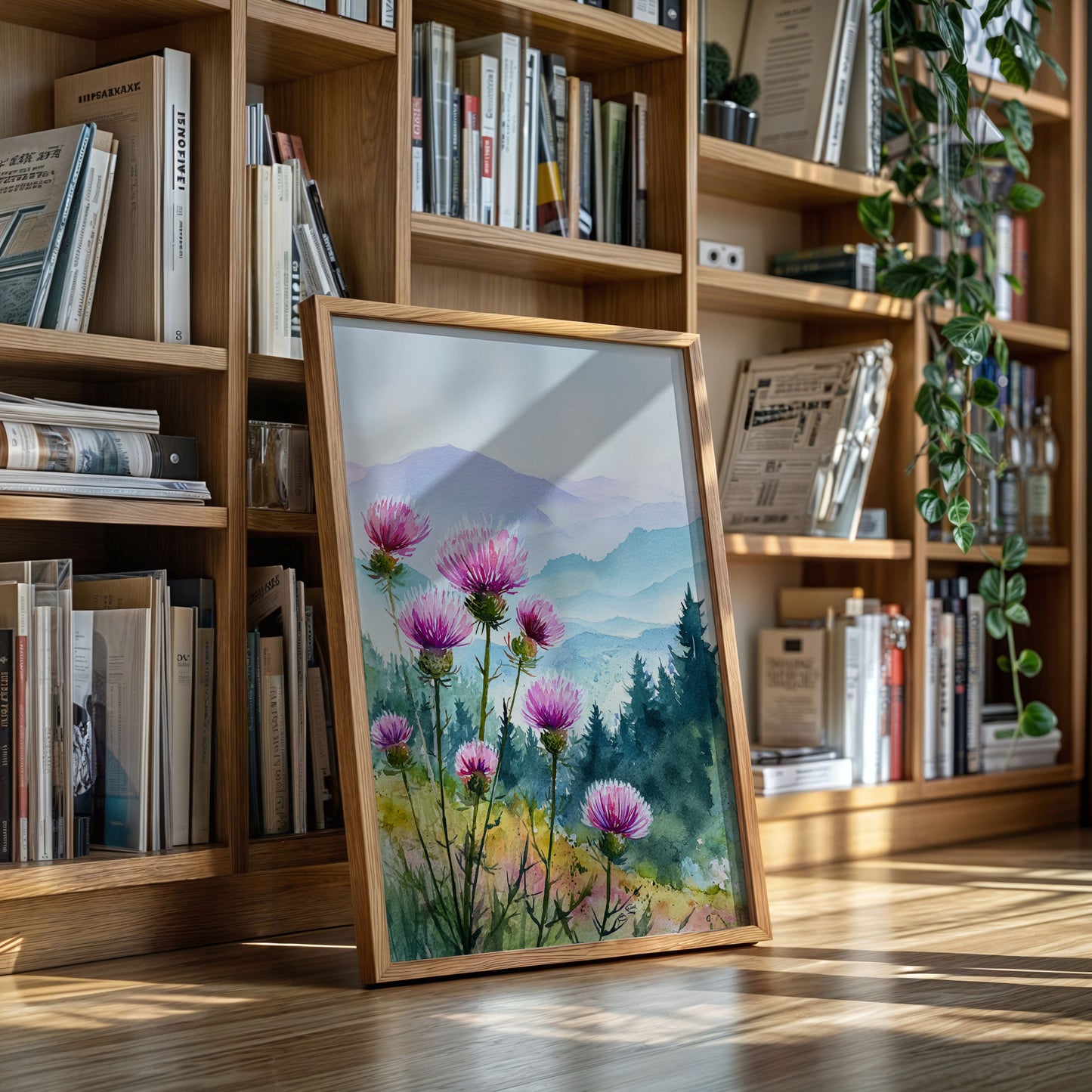Blooming Hillsides in Morning Light