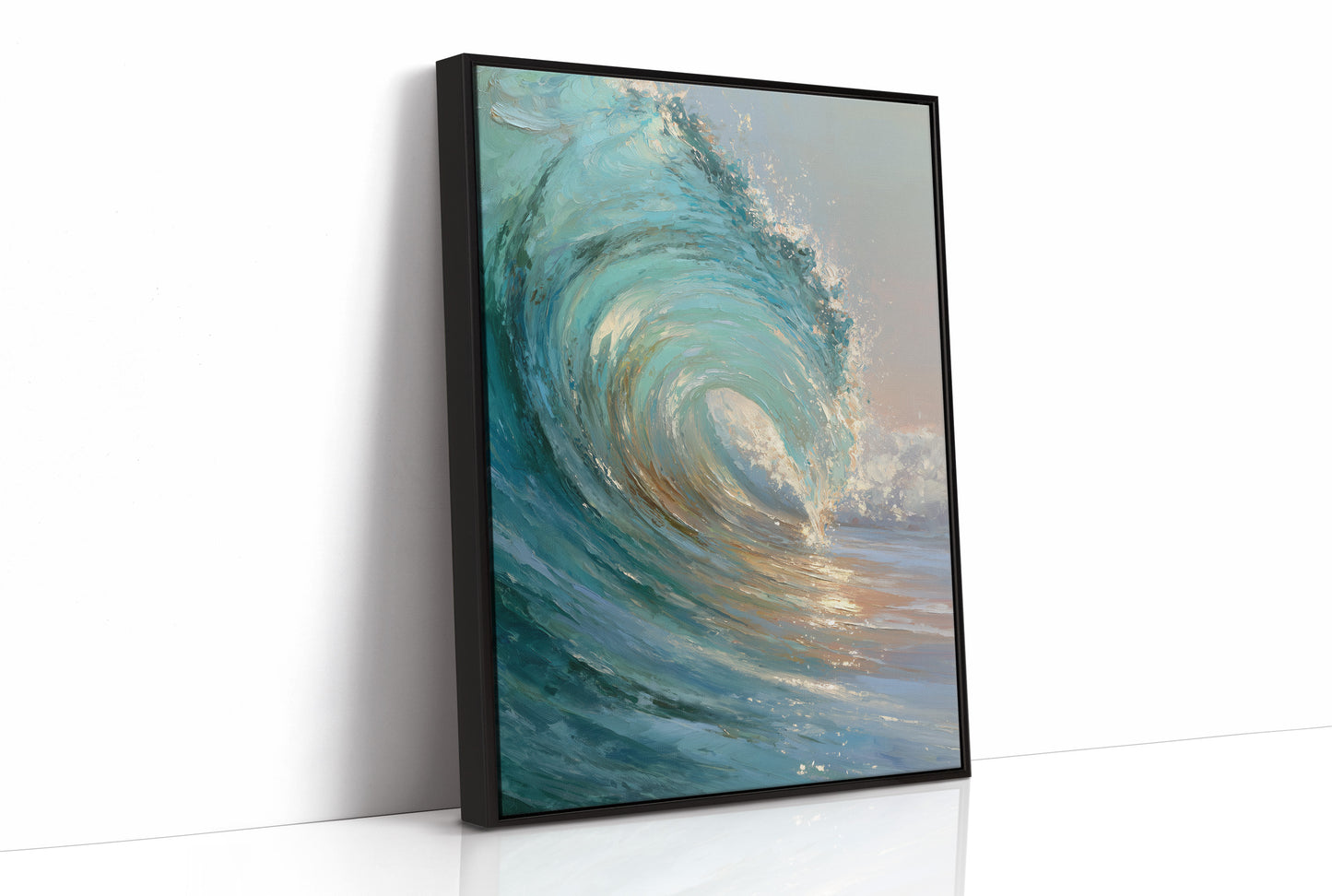 Teal Crescendo Captures Coastal Memory