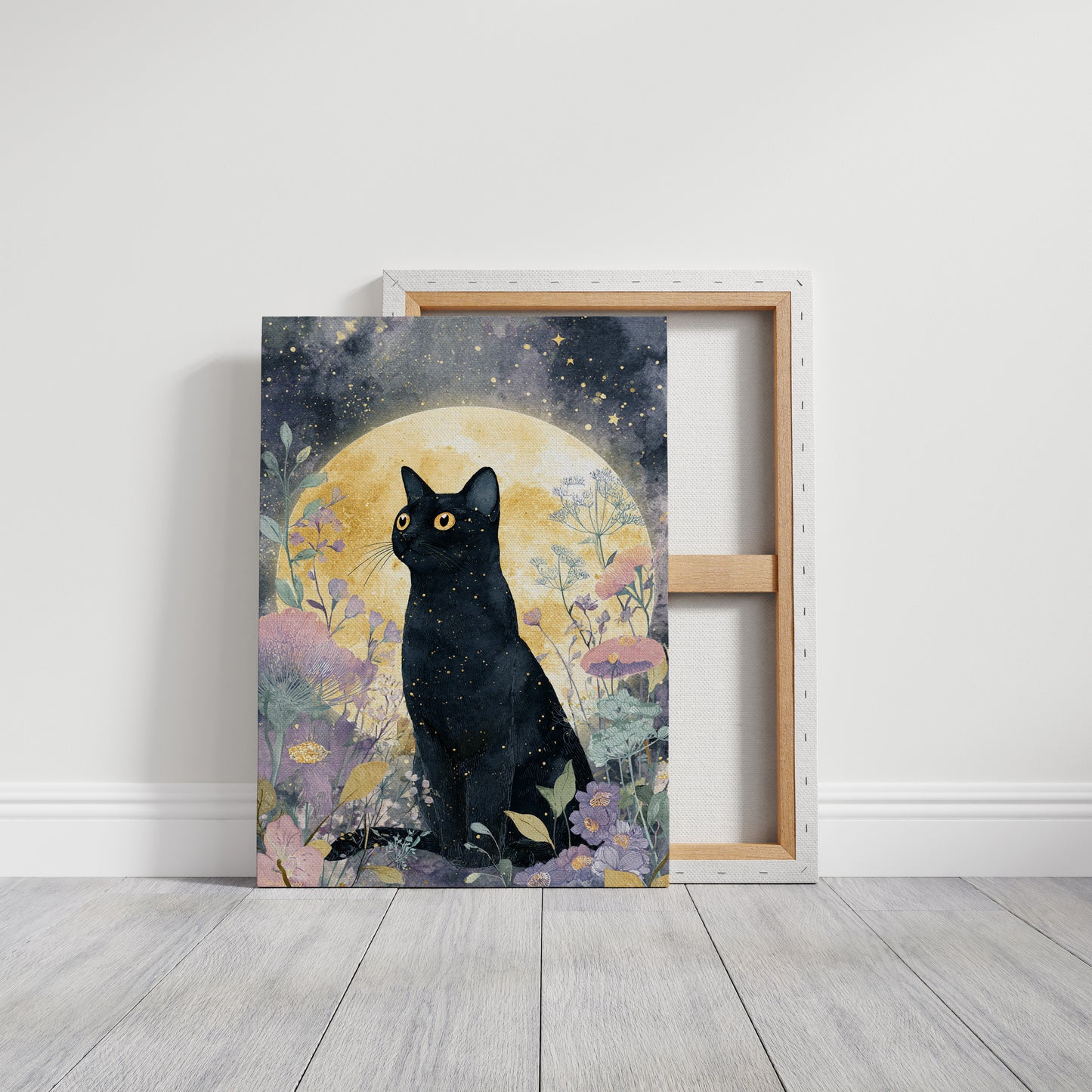 Starlit Vigil Among Blossoms
