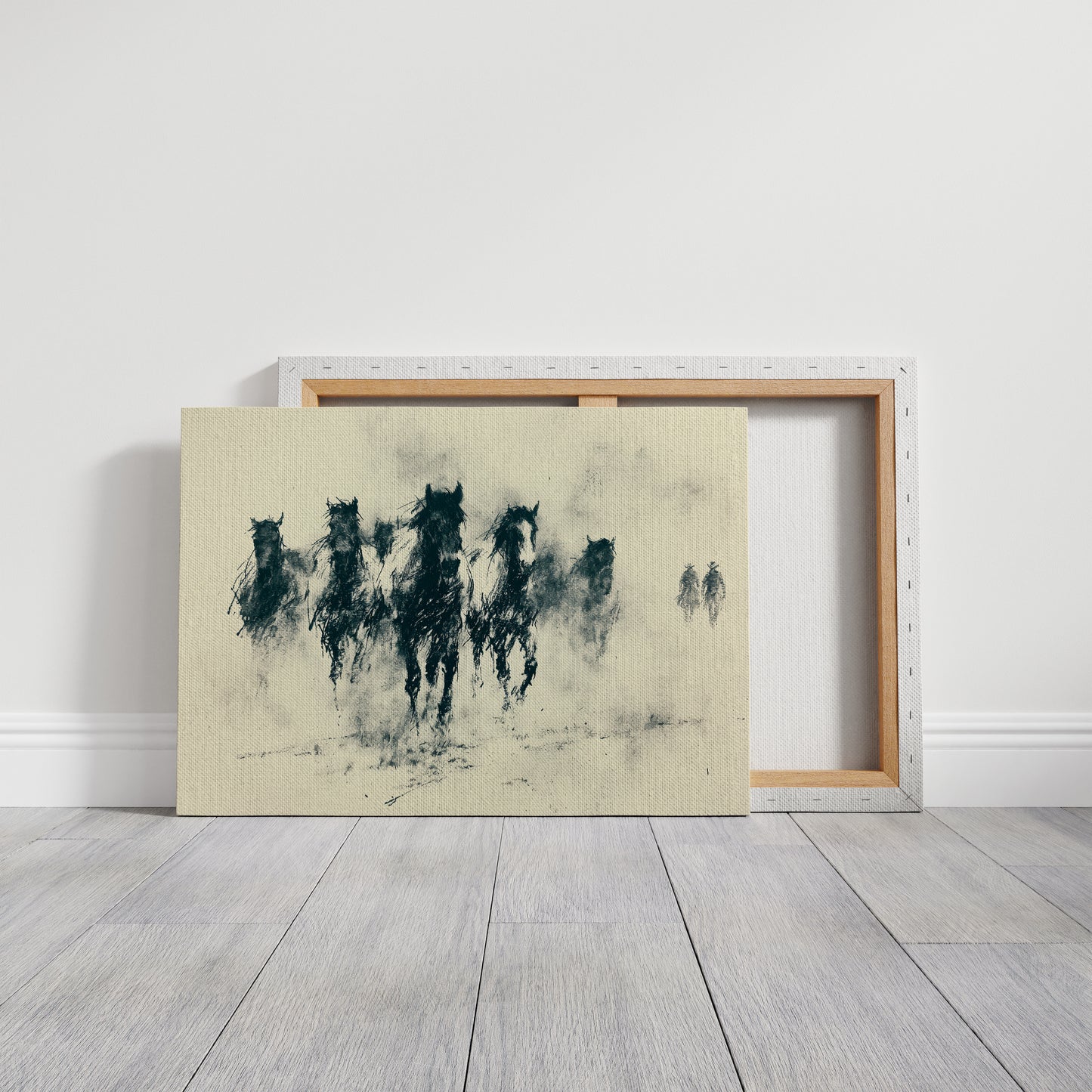 Herd Emerging From the Dust