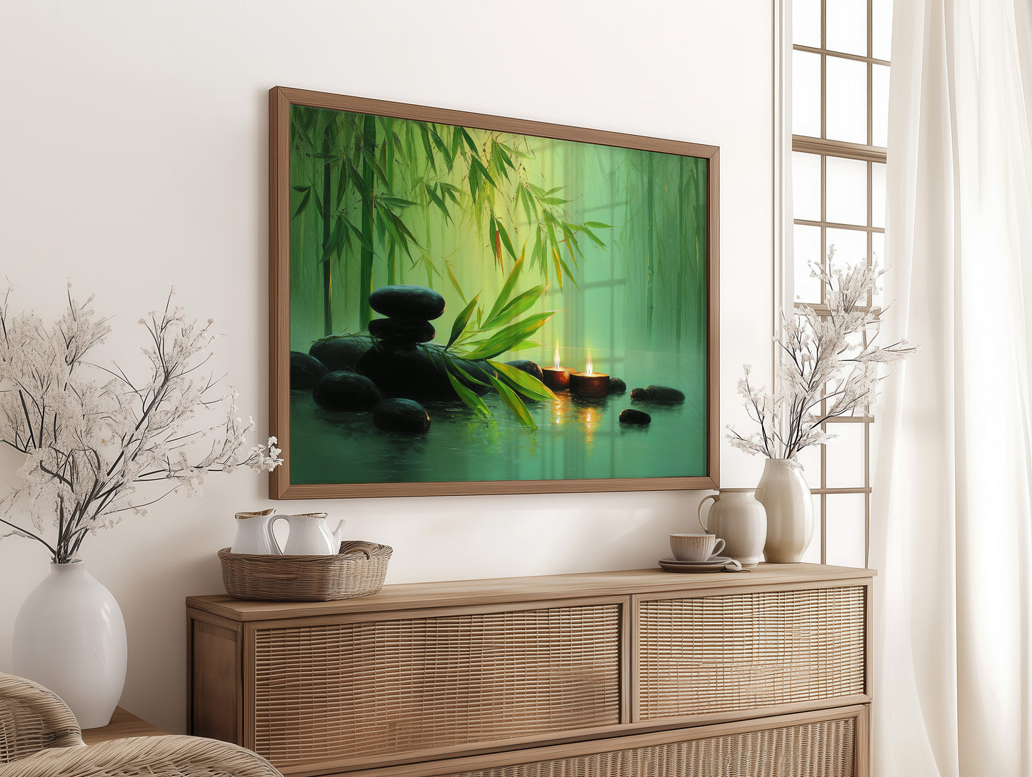 Bamboo Leaves Meet Sacred Waters