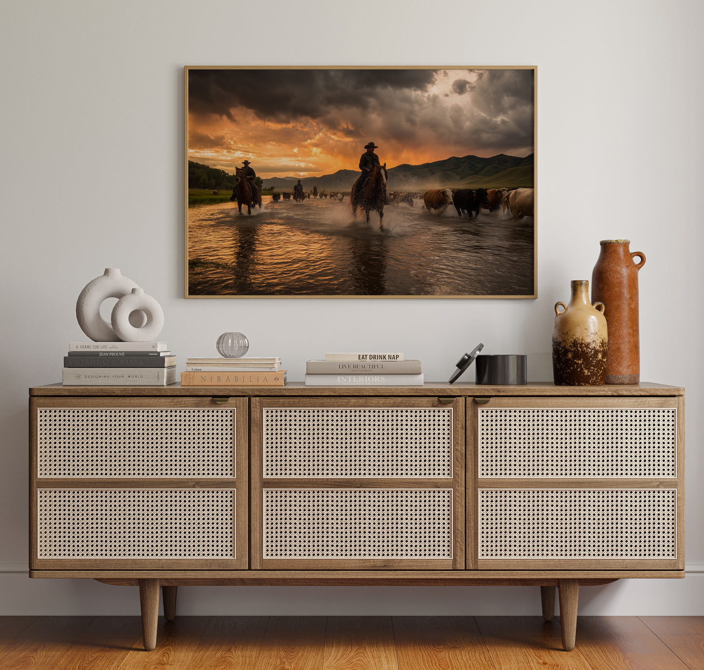 Sunset Waters Guide Cattle Home