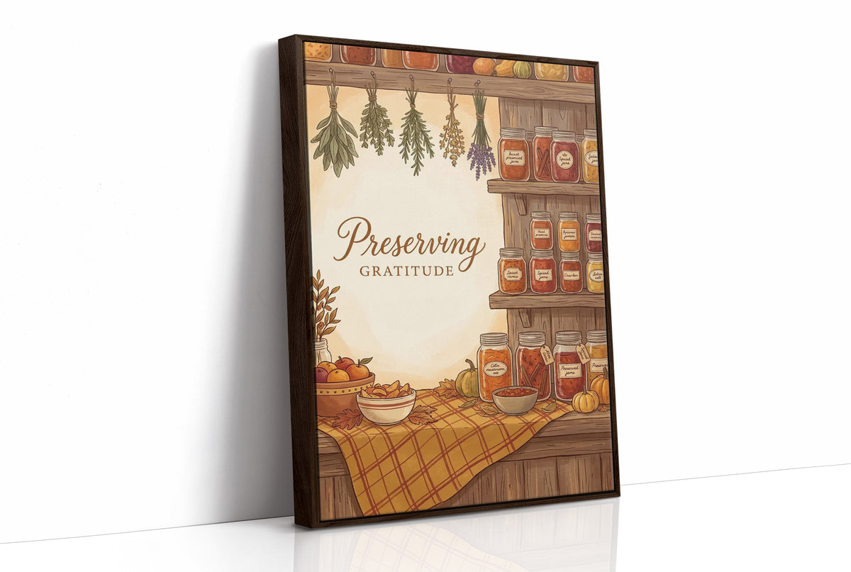 Preserving Gratitude: Pantry Fully Stocked Till Spring