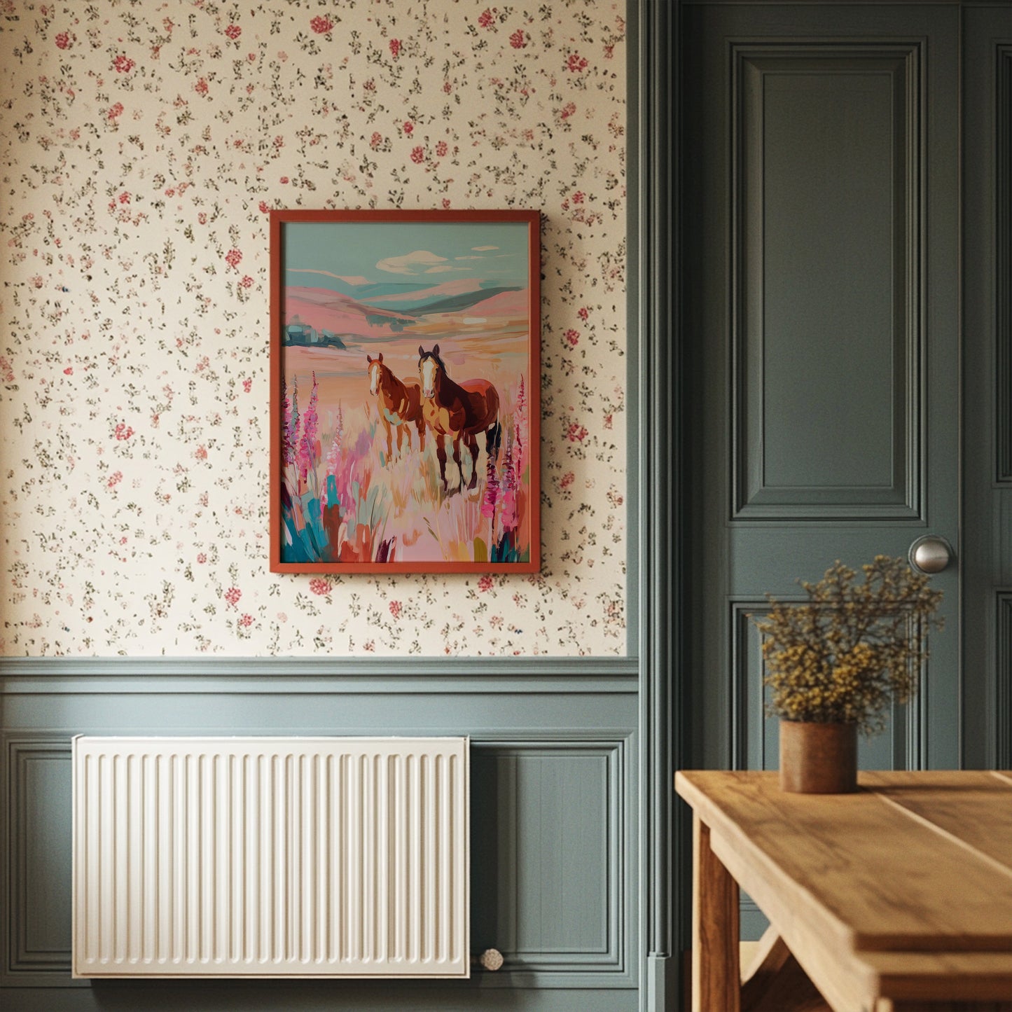 Wild Foxgloves Dance With Mustangs