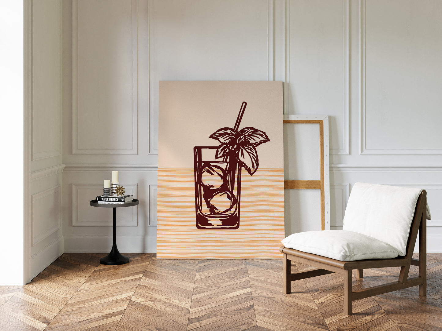 Mint Leaves Sway Above Ice