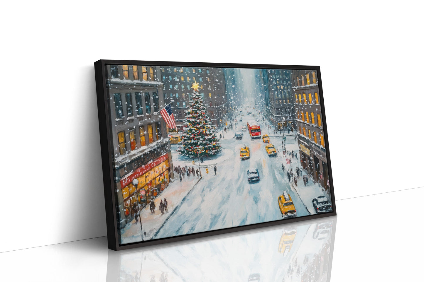 Manhattan's Christmas Ballet In Snow