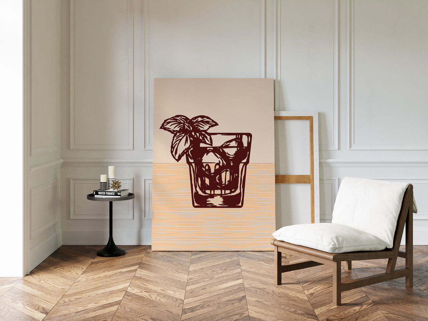 Mint Leaves Dance Above Bourbon