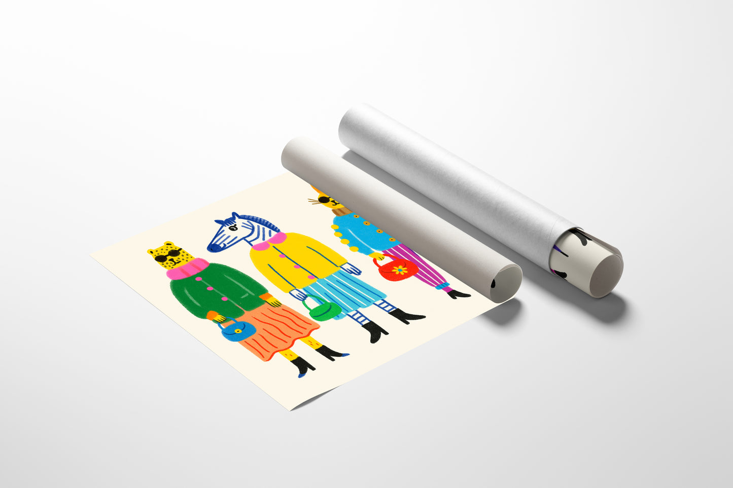 The Fashion Herd – Stylish Animal Friends Wall Art