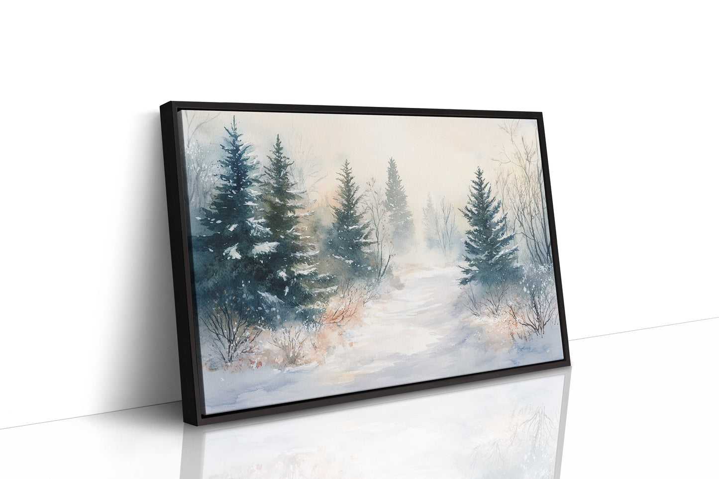 Snow Softens The Forest Path