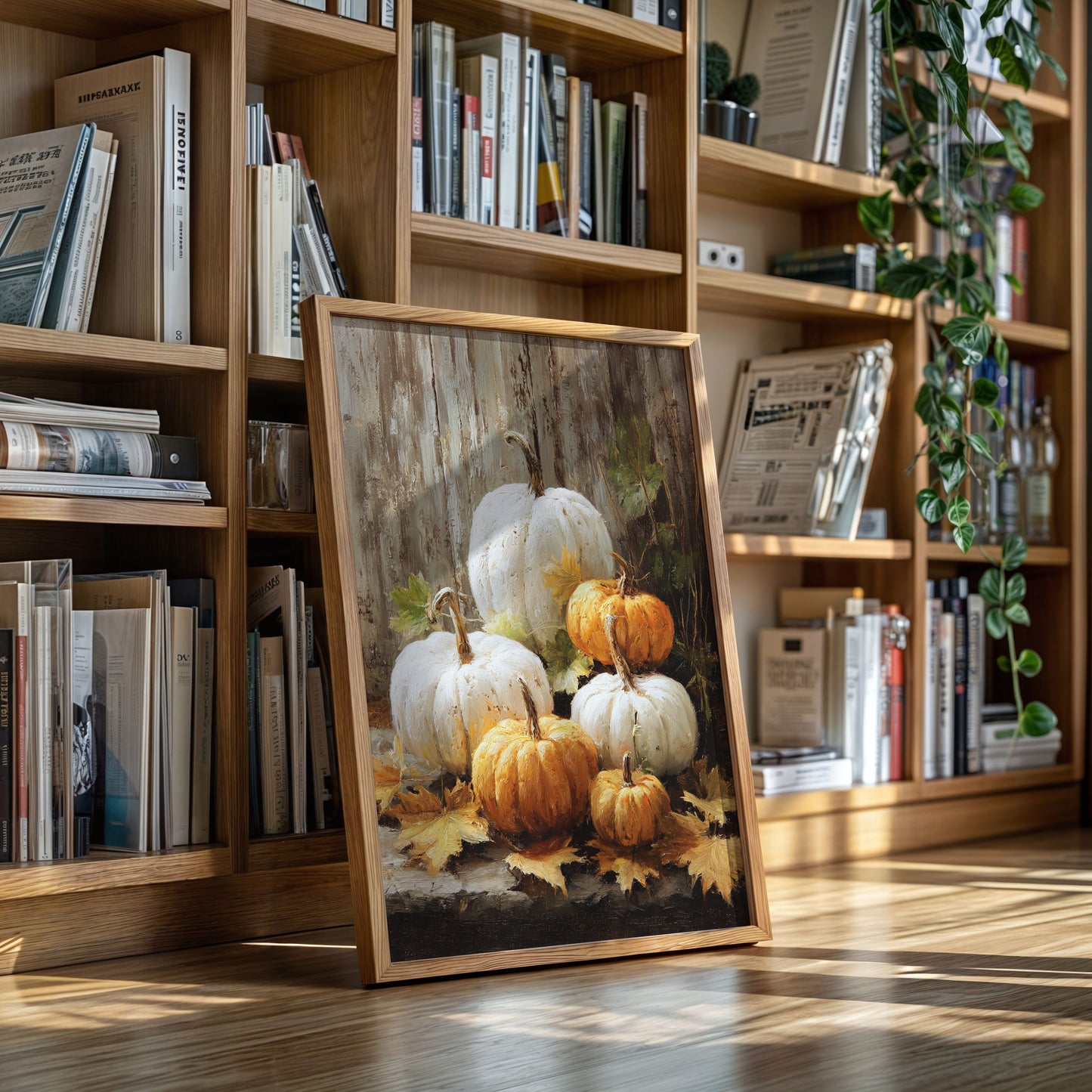 Autumn Gathers White And Gold