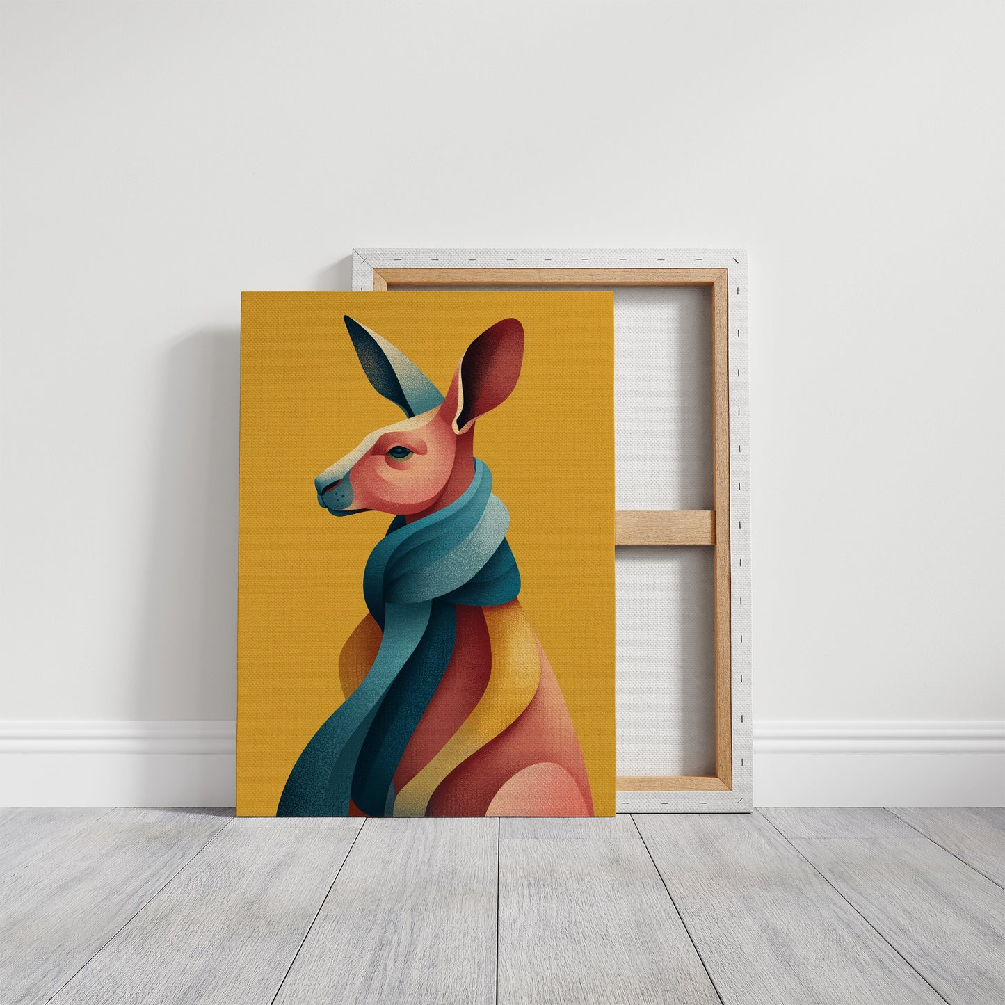 Kangaroo in Color Waves