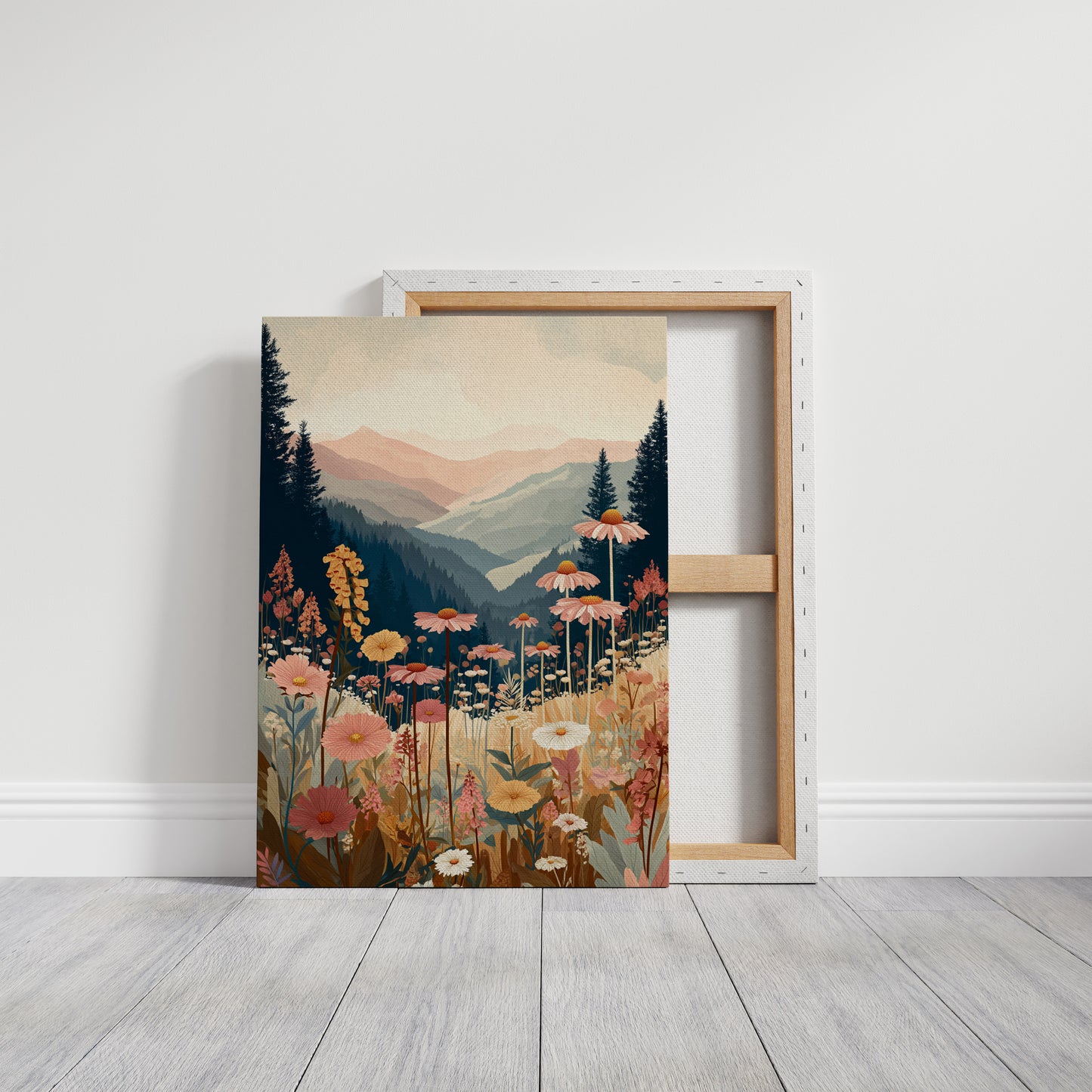 Fields Where Mountains Embrace Light