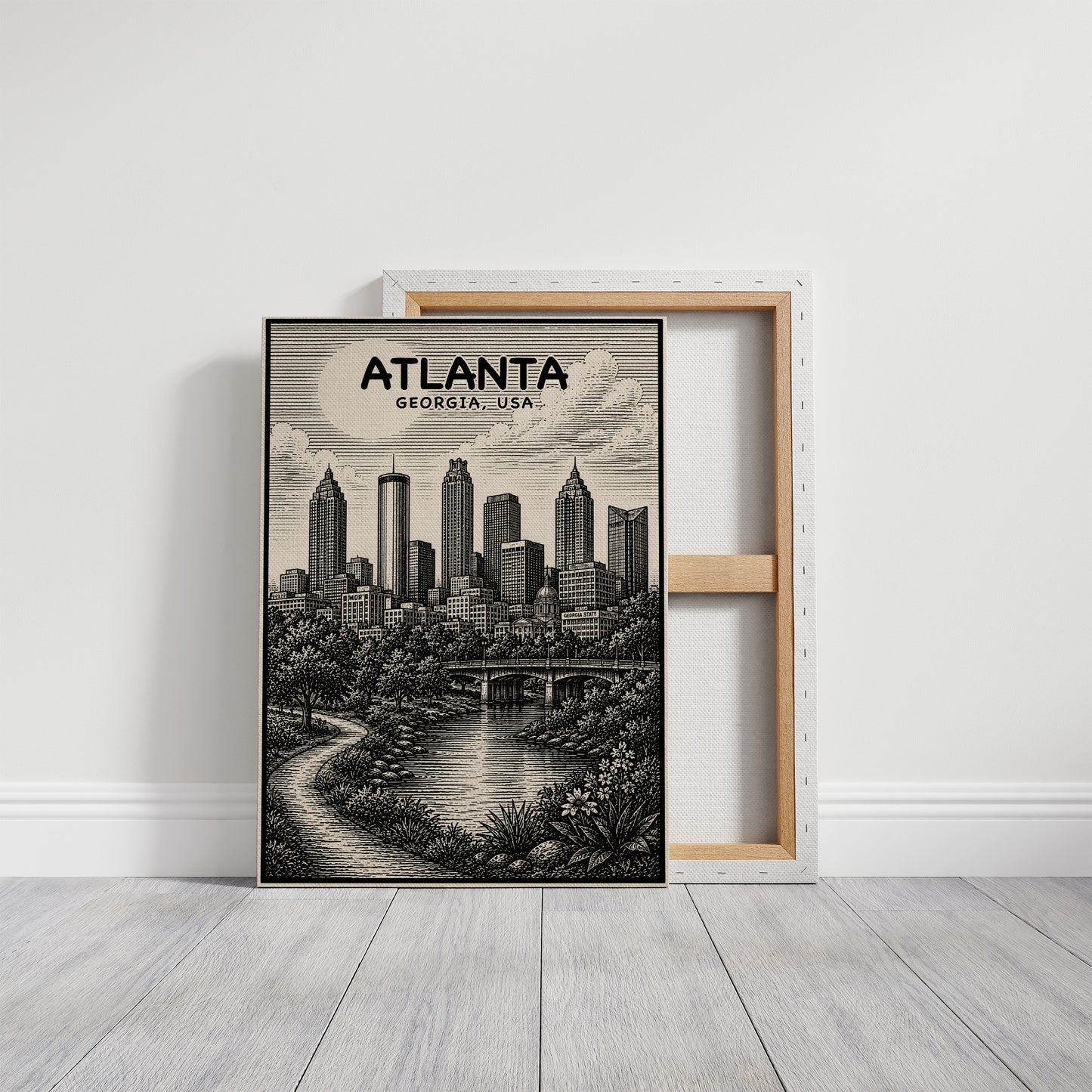 Atlanta in Woodcut