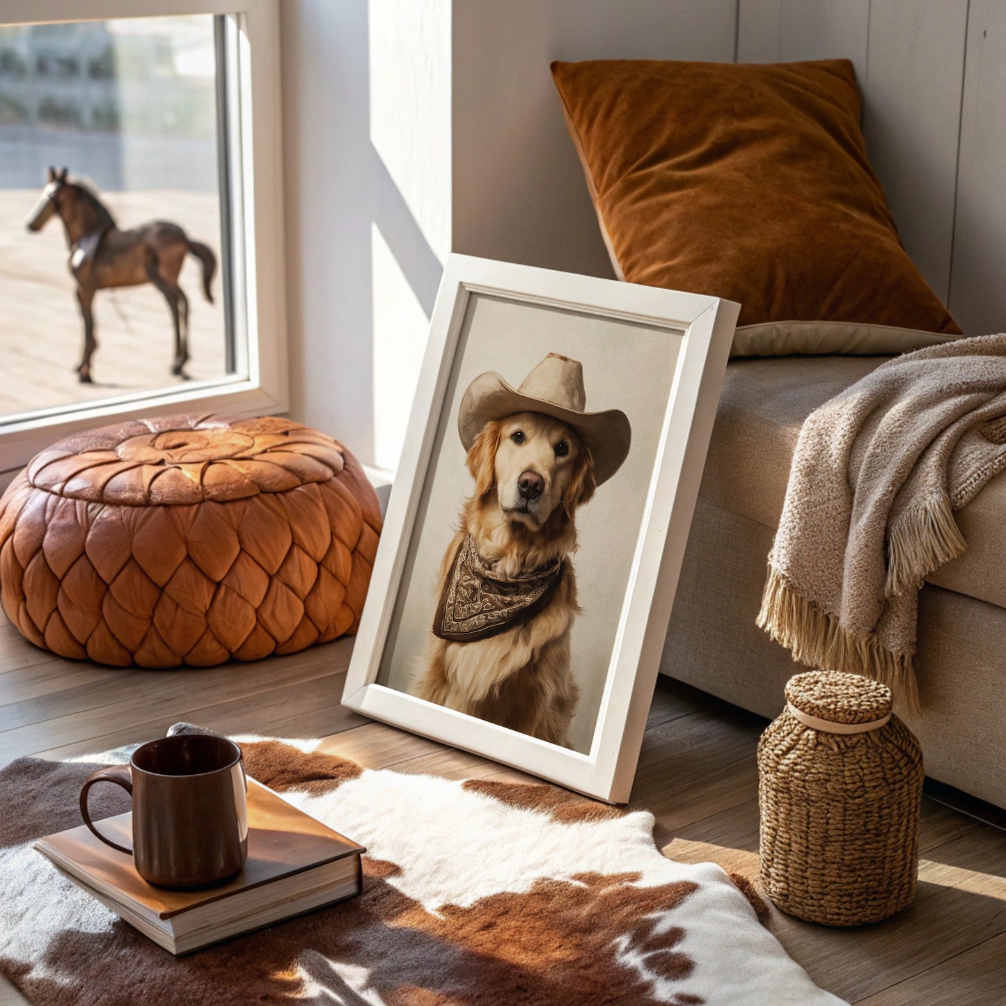 A Canine Cowboy's Bold Stance