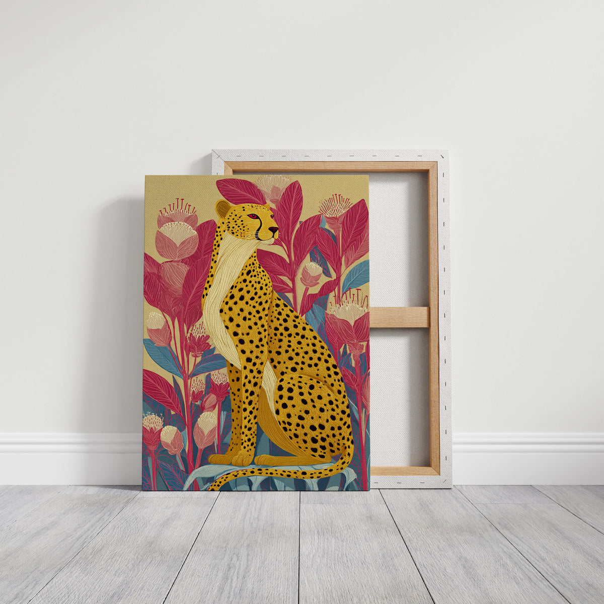 Elegance Among Vibrant Blooms