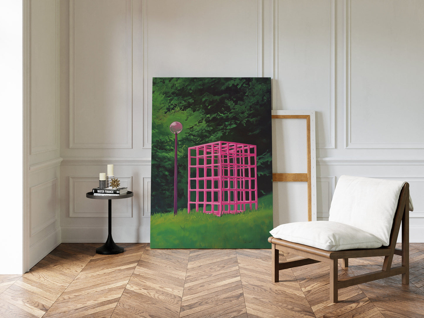 Pink Geometry Dreams In Green