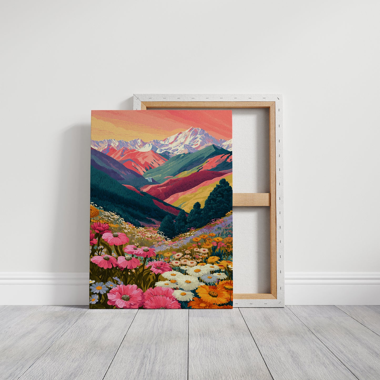 Mountains Adorned in Floral Splendor