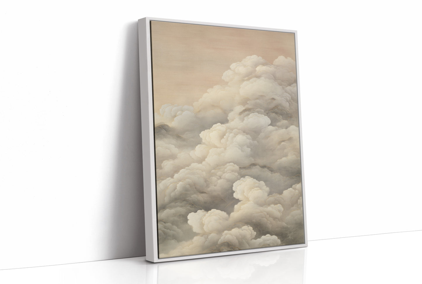 Clouds Rest Against Library Windows