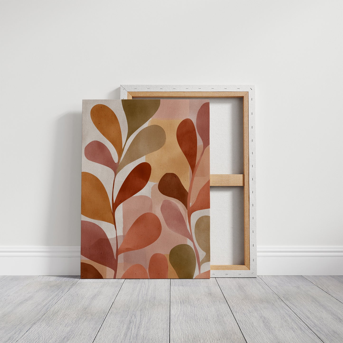 Terracotta Leaves Reach Toward Warmth