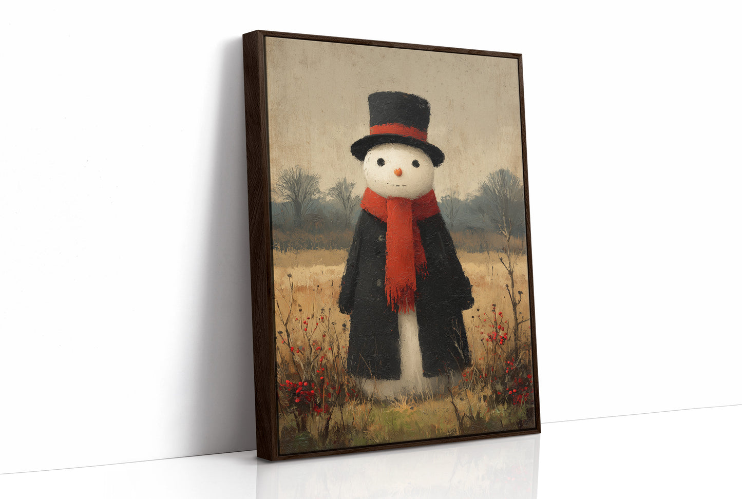 Snowman in the Meadow