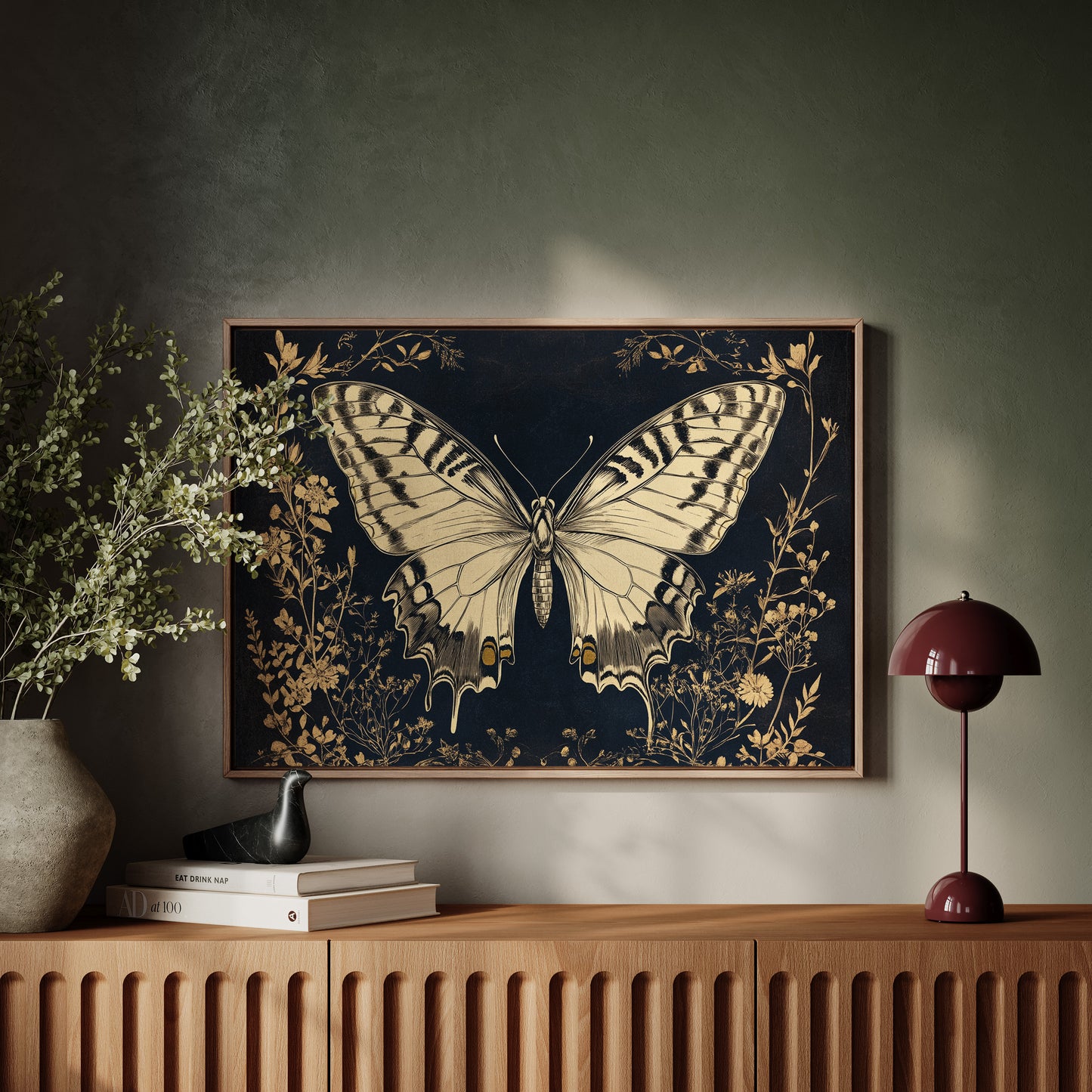 Midnight Garden's Golden Wings Unfold