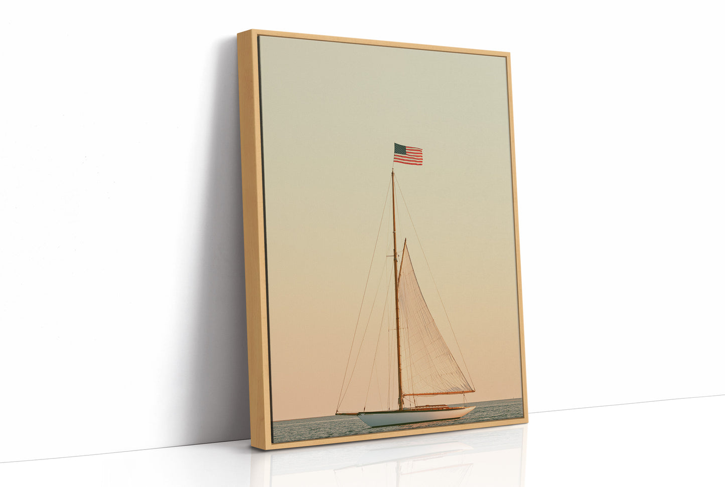 Classic Yacht at Golden Hour