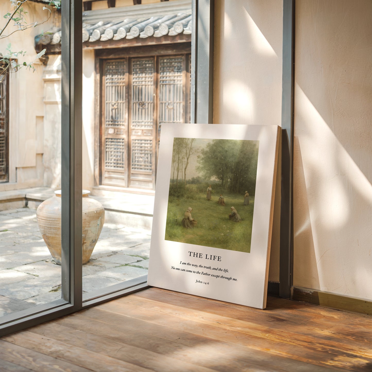 The Life John 14 Pastoral Scripture Print