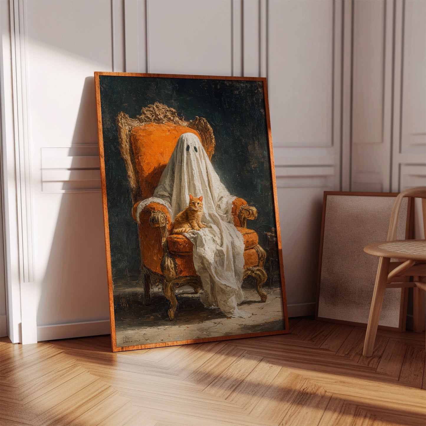 The Guardian in White Drapes