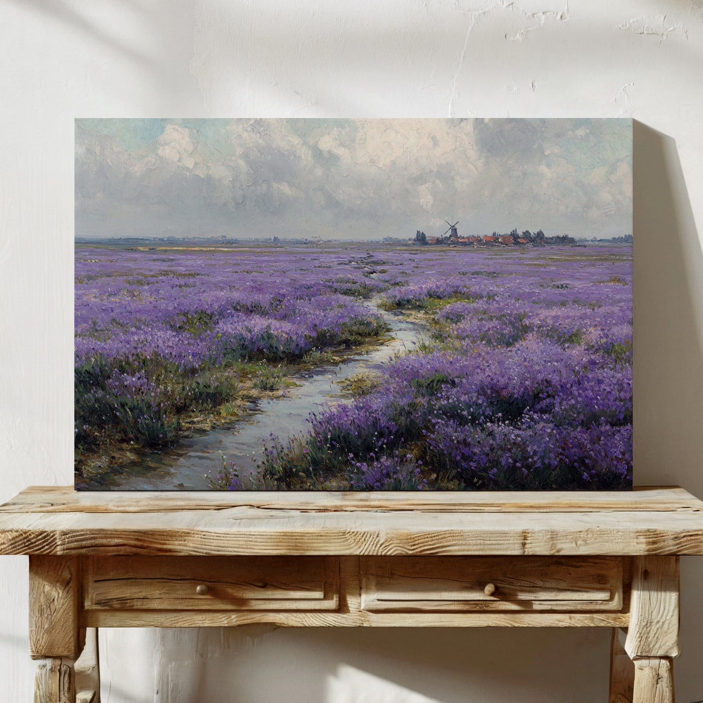 Lavender Paths Lead To Windmills