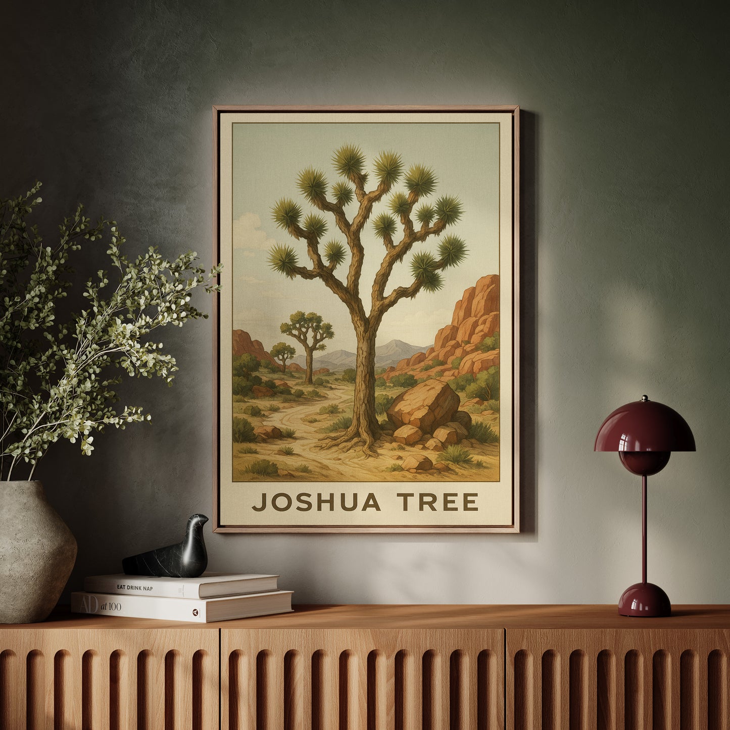 Joshua Tree Desert Landscape Art Print