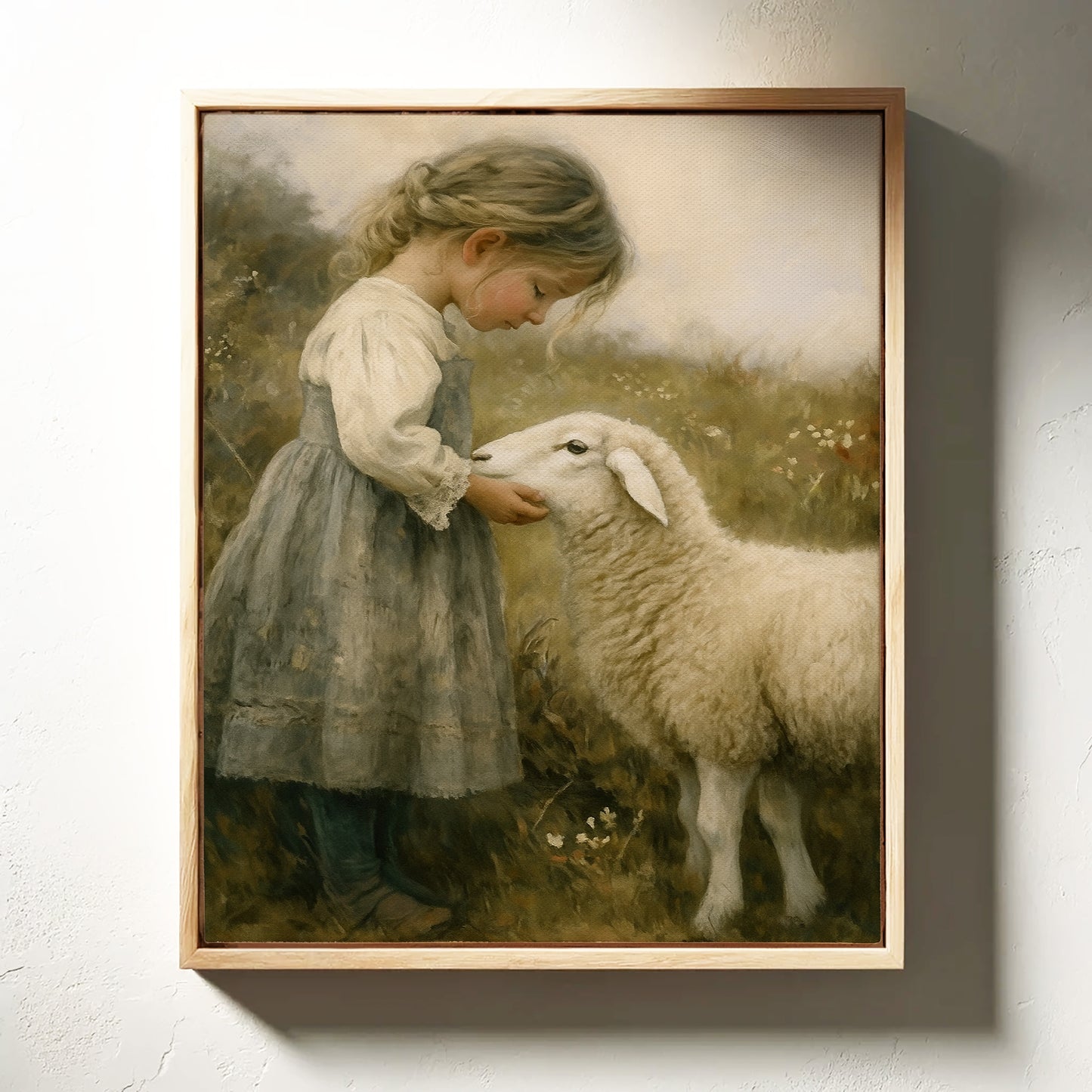 Little Shepherdess and Her Lamb