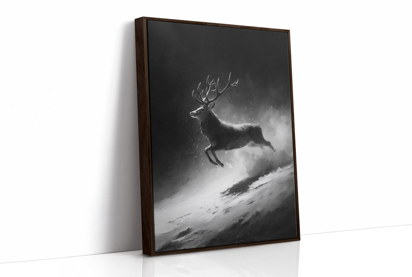 Silver Hooves in Falling Snow