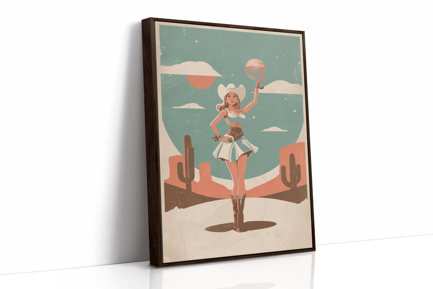 Disco Cowgirl In The Desert Sun