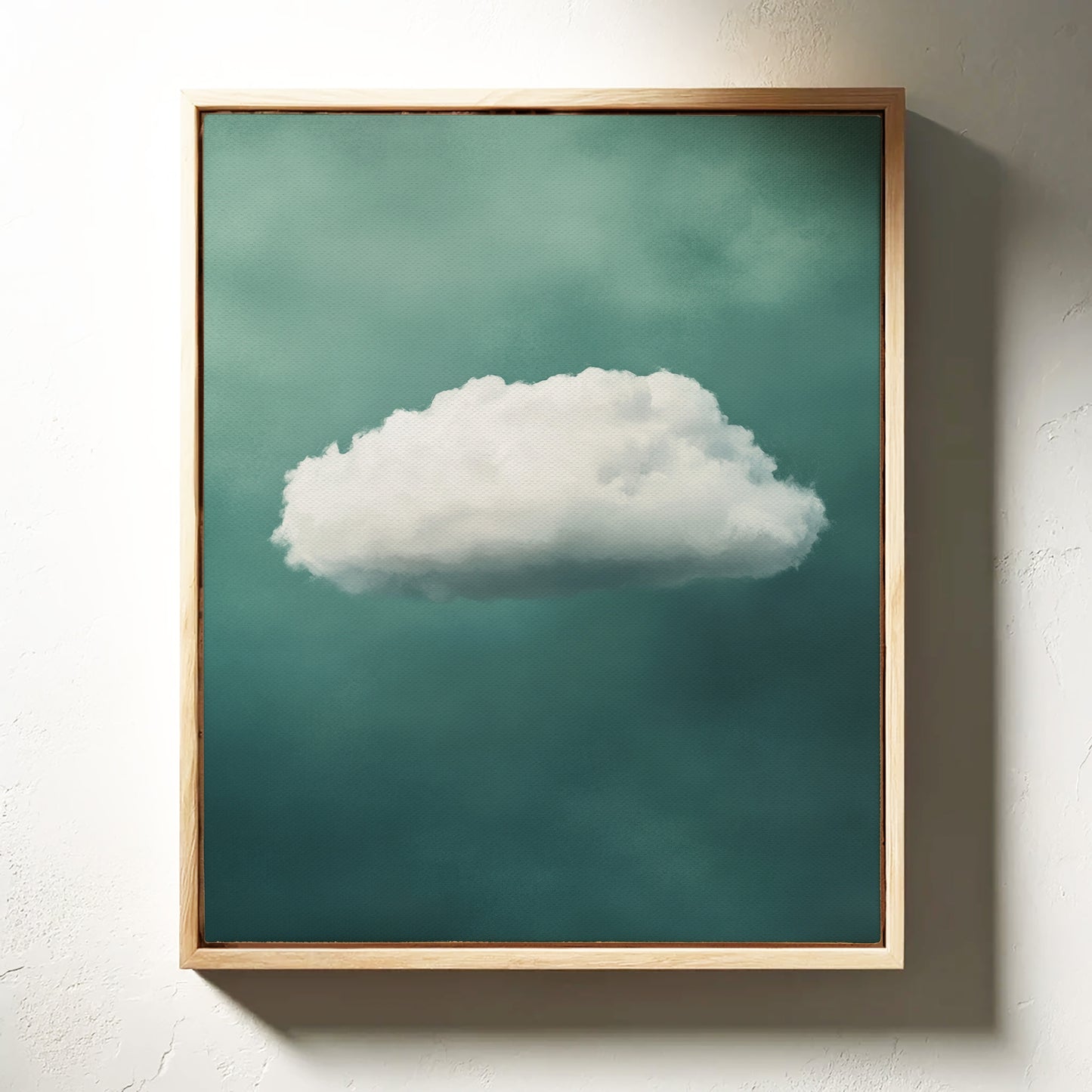 Gentle Cloud over Seafoam Sky