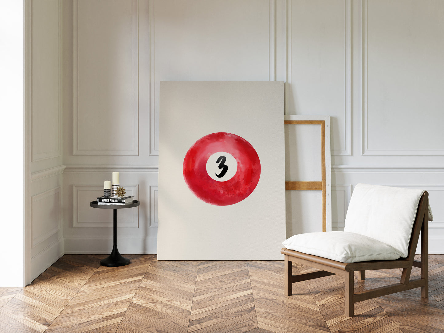 Lucky Number Three Glows Ruby