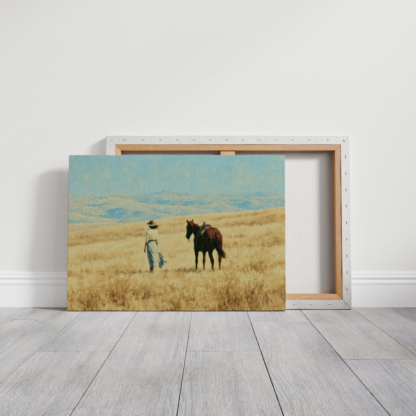 Approaching the Waiting Horse